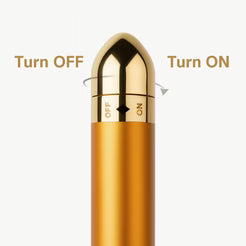 24K Gold Energy Beauty Bar Electric Facial Massage Roller